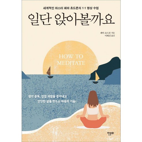 일단 앉아볼까요:세계적인 마스터 페마 초드론의 1:1 명상 수업, 페마 초드론 저/이혜진 역, 한문화