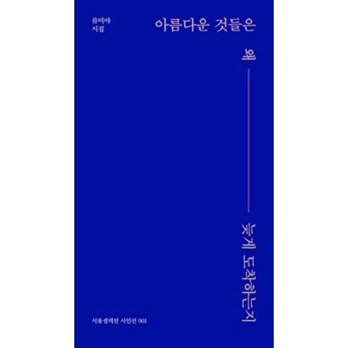 아름다운 것들은 왜 늦게 도착하는지:류미야 시집, 서울셀렉션, 류미야