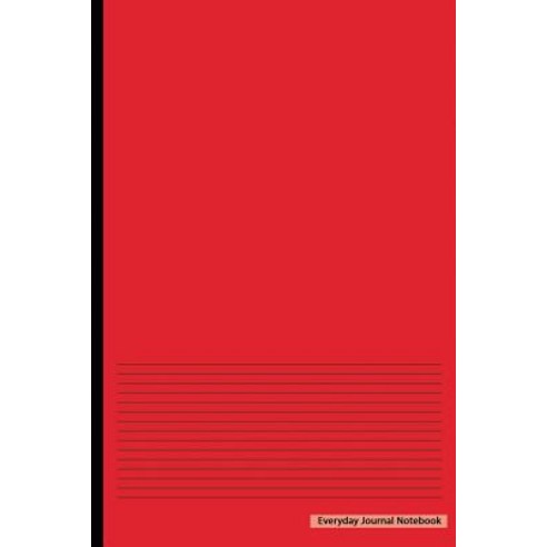 Everyday Journal Notebook - Red Cover (Lined Paper): 6