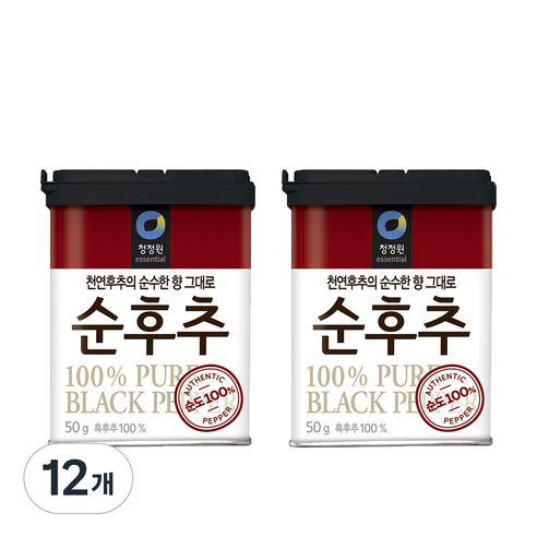 청정원 순후추, 50g, 12개