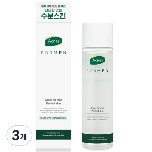 아크네스 포맨 퍼펙트 스킨, 200ml, 3개