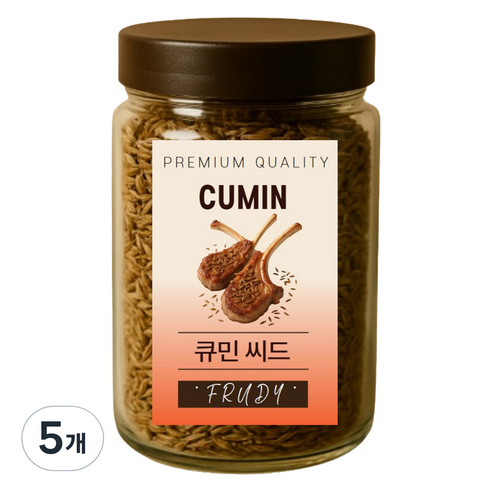 푸르디 건조 큐민, 250g, 5개