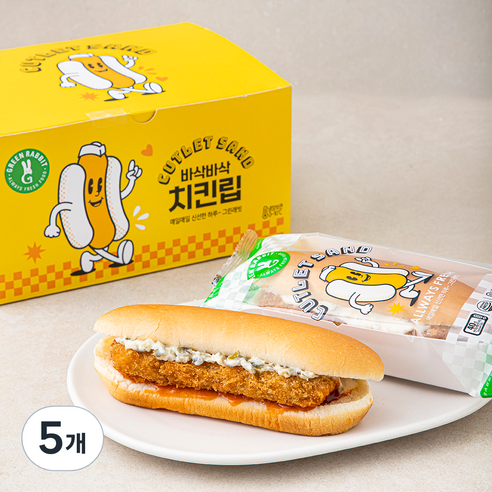 그린래빗 바삭바삭 치킨립 4입, 560g, 5개