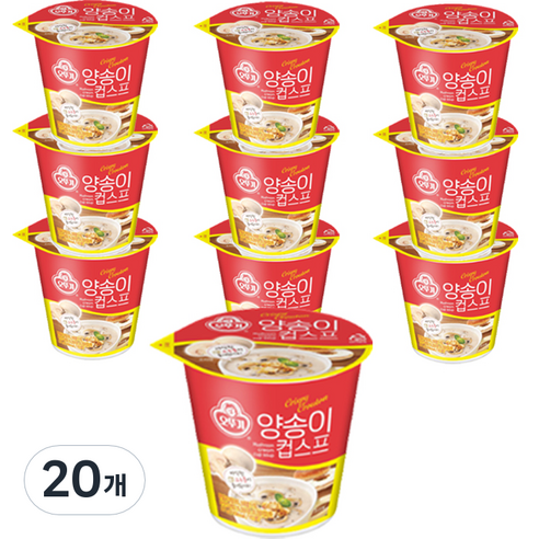 오뚜기 양송이 컵스프, 27g, 20개