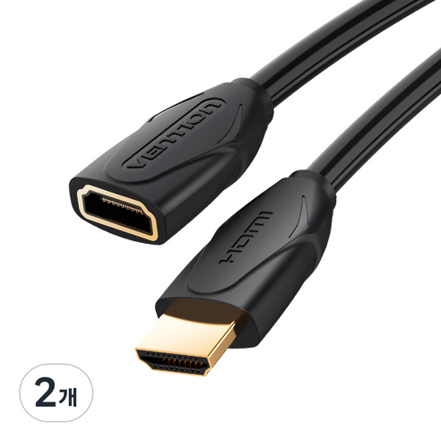 벤션 4K HDMI 연장 케이블, 2개, 1.5m