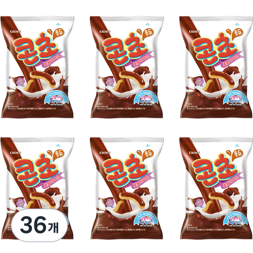 (주)크라운 제과 크라운 콘초 66g, 36개