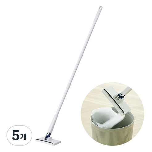 코멧 홈 원터치 청소포 밀대걸레, 5개