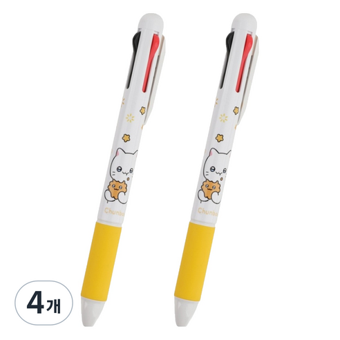 냐한남자 웹툰 멀티펜 4색 0.7mm, 식사춘배, 4개