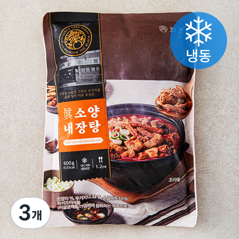 한촌 진 소양내장탕 (냉동), 600g, 3개