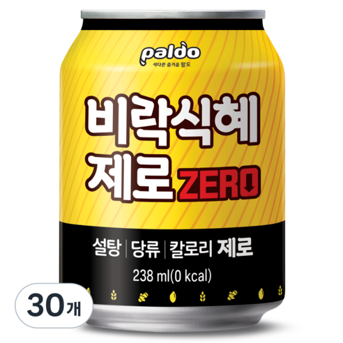 팔도 비락식혜 제로, 238ml, 30개 
생수/음료