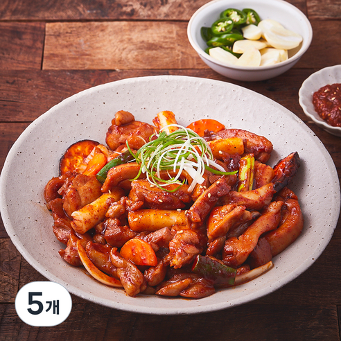 참푸드 홈클로 숯불향 닭갈비 2개입, 5개, 600g