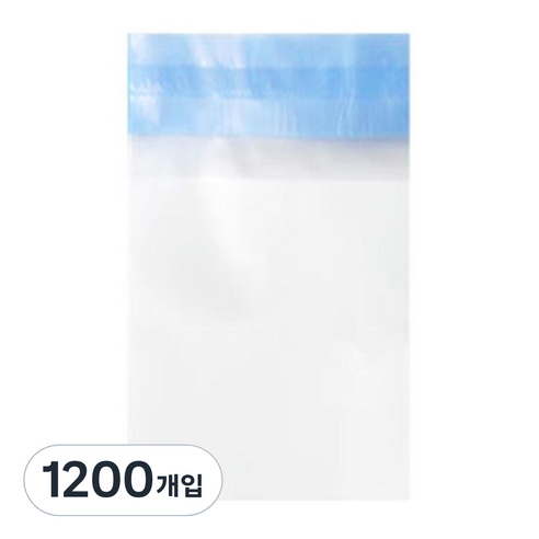 접착식 무지 반투명 opp 봉투, 1200장