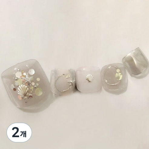 블루코지 반짝 반짝 보석 패디팁 스티커, 2개, Type 08