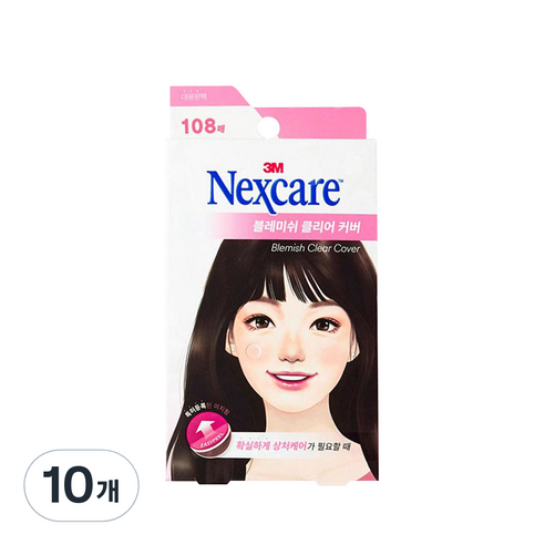 3M 넥스케어 블레미쉬 클리어 커버, 108개입, 10개