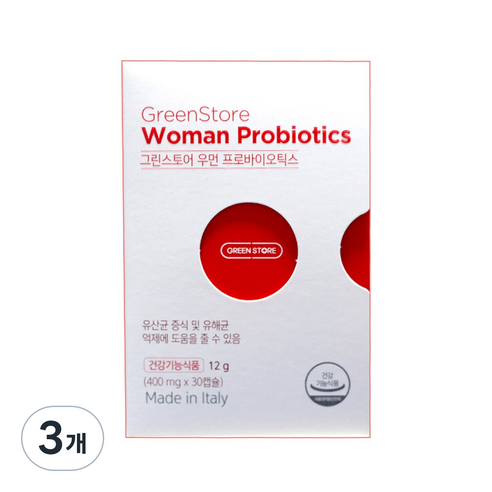 그린스토어 우먼 프로바이오틱스, 30정, 3개