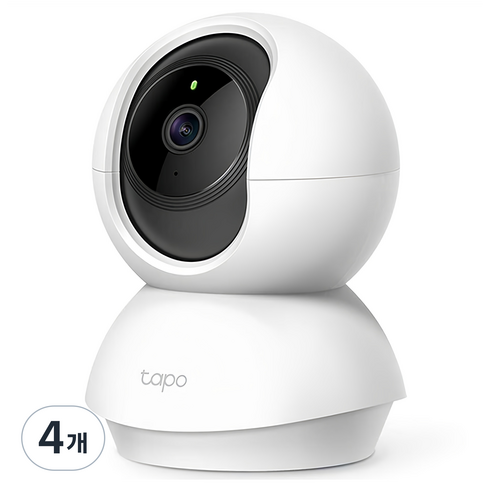 타포 360도 회전형 2K 고화질 스마트 WiFi 홈 카메라 실내용, Tapo C210, 4개