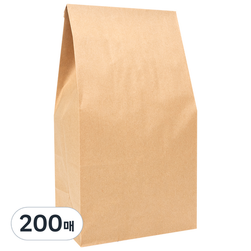 좋은기븐 종이봉투 중, 크라프트, 200매