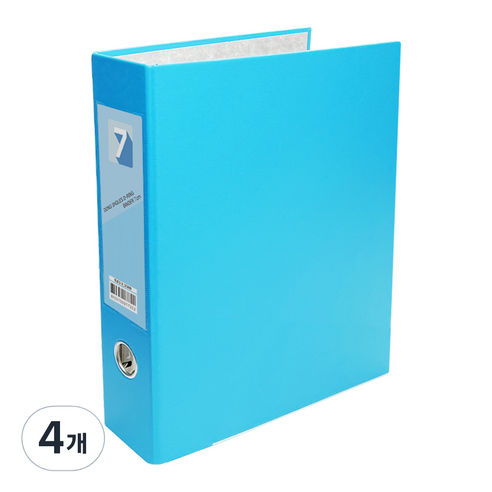 투코비 도노 D링 바인더 3공 A4 7cm, 하늘, 4개
