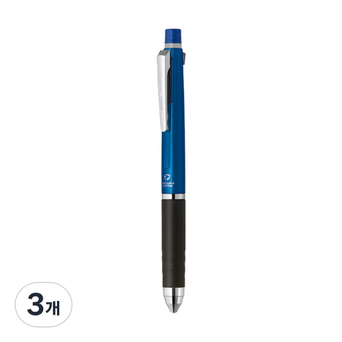 제브라 델가드+2C 샤프 0.5mm + 볼펜 0.7mm 멀티펜, 블루, 3개