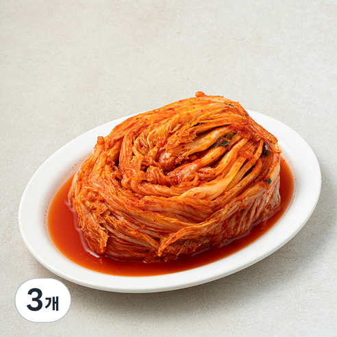 한울 포기김치, 1kg, 3개