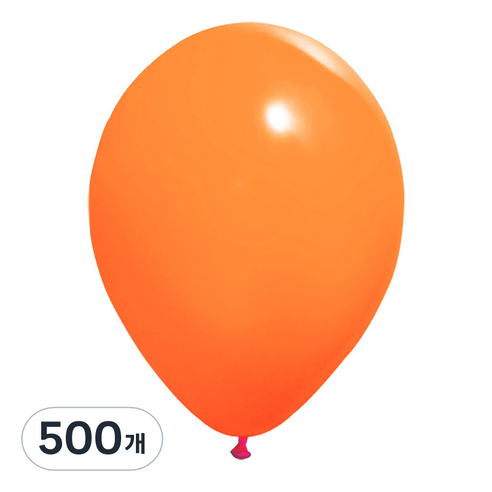 해피풍선 라운드 풍선, 일반 오렌지, 500개