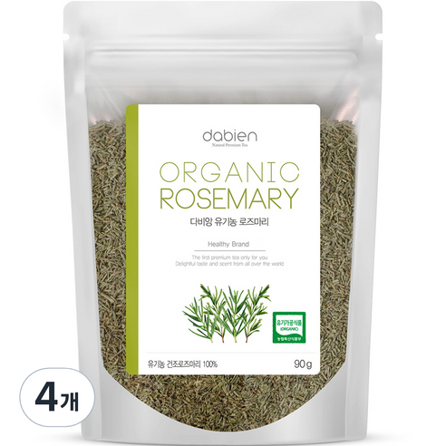다비앙 유기농 로즈마리, 90g, 1개입, 4개