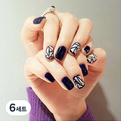블링블링 네일스티커 걸크러쉬, 002, 6세트