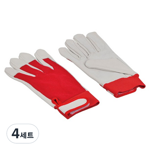 Wellz 다용도장갑 세트 내피무 흰색 KWG-240X, 4세트