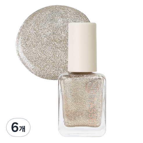 파셋 셀럽 네일컬러 폴리쉬 매니큐어, 68 샴페인골드, 7ml, 6개