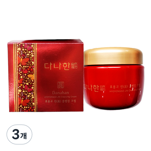 다나한 효용고 진 클렌징 크림, 300ml, 3개