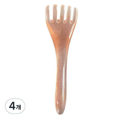 도이뮤 얼굴 두피 괄사 마사지기, 03, 4개