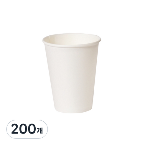 테이크아웃 종이컵 무지 240ml, 1개입, 200개
