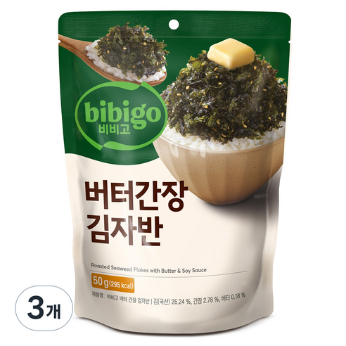 비비고 버터간장김자반, 50g, 3개