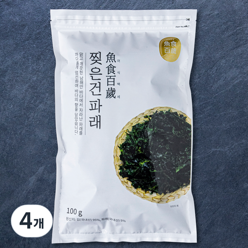 어식백세 찢은건파래, 100g, 4개