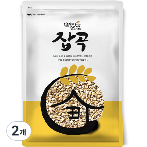 연수네쌀가게 잡곡 압맥, 1kg, 2개