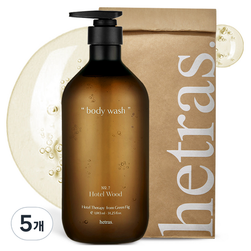 헤트라스 호텔 테라피 대용량 바디워시 호텔우드, 1.013L, 5개