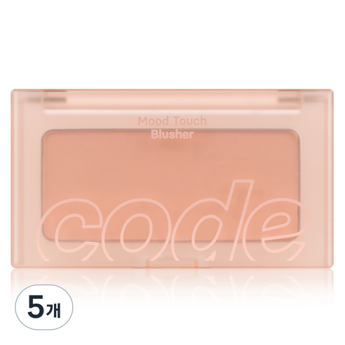 코드글로컬러 무드터치 블러셔 3.5g, 07 린넨 피치, 5개