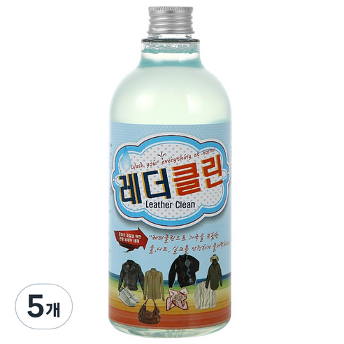 레더클린 액상세제, 500ml, 5개