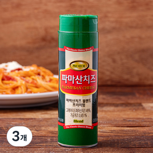 파마산 치즈 블렌드, 85g, 3개, 1개입