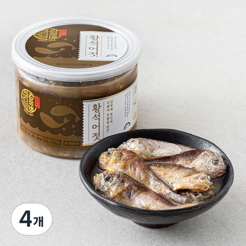 김정배명인 황석어젓, 500g, 4개