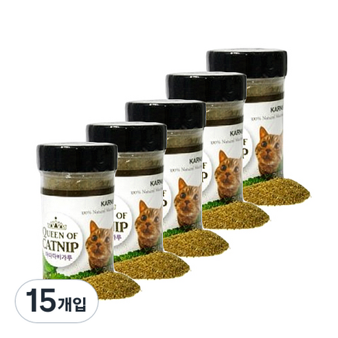 카르마 퀸 오브 고양이 캣닢 가루 마따따비 12g, 15개
