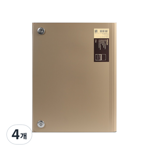 히키스 오피스 대학교 학원 A4 아코디언형 13비닐포켓 레포트, 브라운, 4개