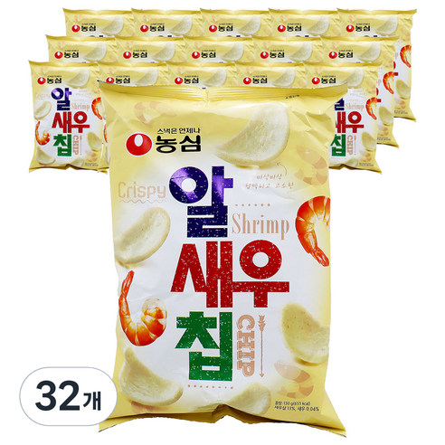 농심 알새우칩, 130g, 32개