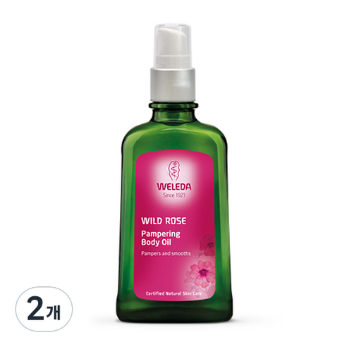 벨레다 와일드로즈 팸퍼링 바디 오일, 100ml, 2개