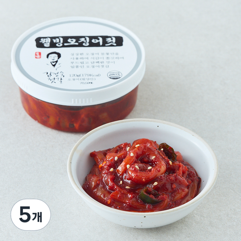동광 김정숙 젓갈 웰빙오징어젓, 120g, 5개