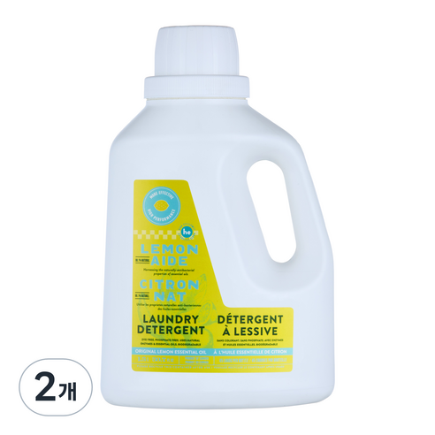 레몬에이드 세탁세제 오리지널 레몬, 1.5L, 2개