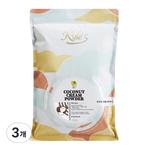 카일스 코코넛크림 파우더, 1kg, 3개, 1개입
