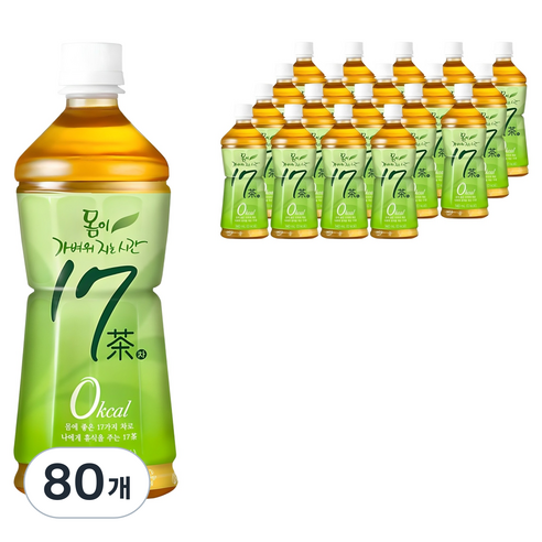 17차 몸이 가벼워지는 시간 차음료, 340ml, 80개