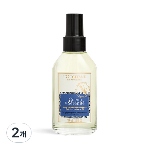 록시땅 아로마 릴랙싱 마사지 오일, 100ml, 2개