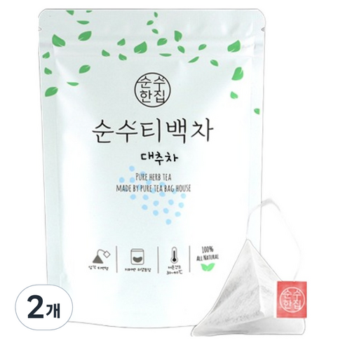 순수한집 대추차 티백, 1g, 10개입, 2개